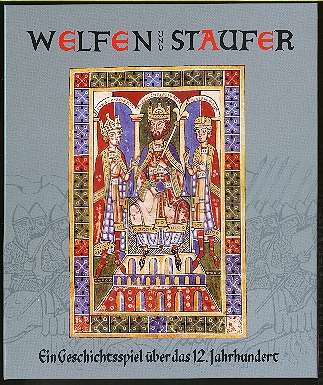 Spieleschachtel (Motiv: Kaiser Friedrich I mit seinen Söhnen, Weingartener Bilderhandschrift 1185/91)
